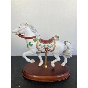 Lenox 1993 The Christmas Carousel Horse Fine Porcelain Original Box 24K Gold